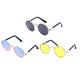 3pcs Dog Cosplay Glasses Cool Pet Sunglasses Retro Round Frame Pet Glasses