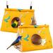 2 Pcs Bird Nest Hanging Sleeping Cage Hamster Accessories Fleece House Hammock Houses