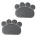 2 Pcs Foot Pad Pet Food Mat Floor Mats Pet Feeders Mats Pet Feeding Mat Cat Food Mat Cat Mat Dog Food Non-slip Pvc