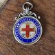 Antique Sterling Silver Medallion Watch Fob - Tottenham Football Charity Cup Senior Section Runners Up 1926-27 Hallmarked Birmingham, 1926