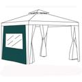 Rideaux de fenêtre pour tonnelle extérieur – Tente de tonnelle pour jardin 2.6m x 1.9m - Vert