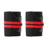 Fresh Fab Finds 15 in. Wrist Straps Adjustable Unisex Wrist Support Braces with Thumb Loops for Powerlifting Weight Lifting Strength Training Gym Bodybuilding Red - 2Piece