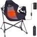 Heated Hammock Camping Chair Swing Chair Folding Rocking Chair High Back with Stand 10000mAh Power Bank Included 1-Pack