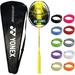 Yonex NanoFlare 1000 Tour Badminton Racquet Yellow 4UG5 Choice of String & Tension AEROBITE Boost - Grey Yellow 26