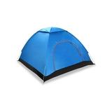 Fresh Fab Finds 4 Persons Camping Waterproof & Pop Up Instant Setup Tent with 2 Mosquito Net Doors Carrying Bag Folding 4 Seasons for Hiking Climbing Adventure Blue - Unisex