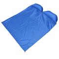 Self Inflating Sleeping Mat 2 Person With 4 Nails For Hiking Backpacking Camping Travel ( Blue )