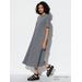 Women's Airism Cotton Short Sleeve T-Shirt Dress with Quick-Drying | Dark Gray | Large | UNIQLO US