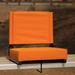 Flash Furniture Ultra-Padded Stadium Chair - 18 W x 14 D x 18 H - 18 W x 14 D x 18 H Orange