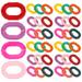 50pcs Acrylic Linking Rings Quick Link Connectors Open Link Rings for DIY Purse Strap Chain