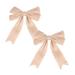 2 Pcs Christmas Tree Bows Wedding DÃ©cor Christmas Tree Trimmings Jute Bowknot Burlap Bowknot Christmas Tree Bowknot