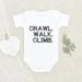 Newbabywishes - Crawl Walk Climb Minimalist Baby Clothes for Boys and Girls - Adventure Baby Clothing