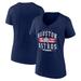 Women's Fanatics Branded Navy Houston Astros Americana Team V-Neck T-Shirt