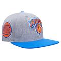 Men's Pro Standard Gray/Blue New York Knicks Classic Logo Two-Tone Snapback Hat