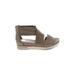 Eileen Fisher Sandals: Tan Print Shoes - Women's Size 6 - Open Toe