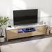 70 Inches TV stand with LED Lights Entertainment Center TV cabinet with Storage for Up to 75 inch for Gaming Living Room Bedroom