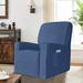 Enova Home Stretch Spandex Jacquard Recliner Chair Slipcovers with Elastic Bottom Side Pocket - N/A