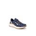 Wide Width Women's Kayak Trek Sneaker by Ryka in Blue (Size 8 W)