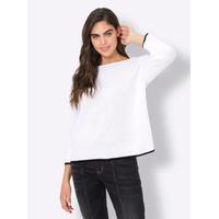 3/4 Arm-Pullover HEINE Pullover Gr. 38, weiß Damen Pullover