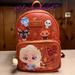Disney Bags | Frozen 2 Floral Mini Backpack Euc And Funko Keychain | Color: Tan | Size: Os