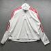 Adidas Tops | Adidas 1/4 Zip Pullover T-Shirt Women's Xl Long Sleeve High Neck Graphic White* | Color: Red/White | Size: Xl