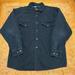 Levi's Shirts | Levis Levi Strauss Heavy Weight Lined Flannel Button Shirt Navy Blue Mens Large | Color: Blue | Size: L