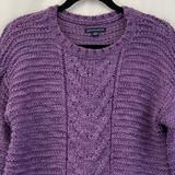 American Eagle Outfitters Sweaters | American Eagle Purple Wool Blend Knit Crew Neck Sweater Medium. | Color: Purple | Size: M