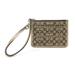 Coach Bags | Coach Signature Khaki Mini Skinny Id Holder Wristlet | Color: Brown/Gold | Size: Os