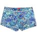 Lilly Pulitzer Shorts | Lilly Pulitzer 4” Adie Shorts, Floral Shell Pattern Blue, White, Gold Size 8 | Color: Blue/White | Size: 8