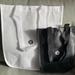 Lululemon Athletica Bags | Lululemon | Tote Bags With Snap Enclosure. Never Used! | Color: Black/White | Size: Os