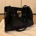 Michael Kors Bags | Michael Kors Hamilton Saffiano Leather Satchel. | Color: Black/Gold | Size: Os