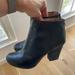 Madewell Shoes | Madewell Leather Block Heel Black Ankle Boots / Booties 7.5 | Color: Black | Size: 7.5