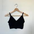 Brandy Melville Tops | Brandy Melville Cross Black Cropped Tank | Color: Black | Size: Xs