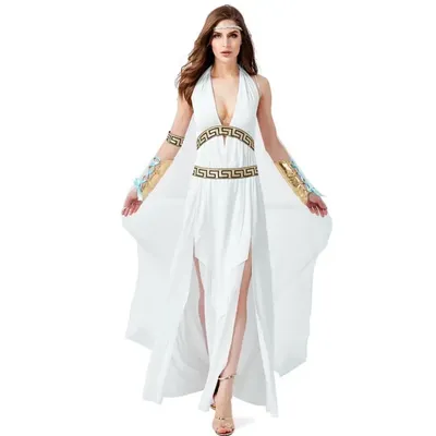 Girls Venus Goddess Costume Teen Roman Toga Greek Child Fancy Dress Kids  Outfit