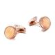 Cufflinks for men, French shirt cufflinks, fashionable wedding dress cufflinks, rose gold cufflinks (including cufflink box)