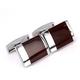 Enamel cufflinks for men French red shirt cufflinks French shirt men's wedding groom men's cufflinks (color: brown, size: as shown in the picture) (brown as shown in the picture)