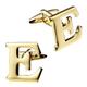 Classic gold letter cufflinks men's shirt cufflinks formal wear (metallic color: 90359W) ()