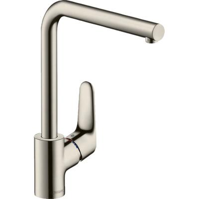 Küchenarmatur HANSGROHE "Focus M41", silber (edelstahl finish), H:305cm T:26cm, Armaturen, 280 1 Strahlart