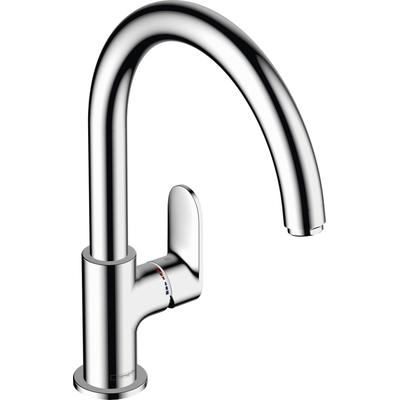 Küchenarmatur HANSGROHE "Vernis Blend M35", silber (chrom), H:332cm T:23,5cm, Armaturen, 210 1 Strahlart