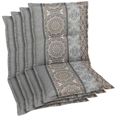 Sesselauflage GO-DE, grau, B:50cm H:7cm T:110cm, Polyester, Baumwolle, Polyurethan, Polsterauflagen, 110x50 cm Image