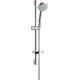 Brausegarnitur HANSGROHE "Croma 100" Brausegarnituren silberfarben (chrom) Duschbrausen