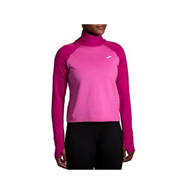 Brooks Notch Thermal Long Sleeve 2.0 - Womens Htr Frosted Mauve/Mauve Large 221567636.04