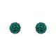 Paar Ohrstecker AMOR "Kugel, rund, 9155231" Ohrringe Gr. Silber 925 (Sterlingsilber), bunt (silberfarben, grün, grün) Damen Ohrstecker