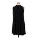 Tiana B. Casual Dress - Shift: Black Solid Dresses - Women's Size 1X