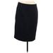 Pendleton Wool Pencil Skirt Knee Length: Black Print Bottoms - Women's Size 8