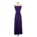 Ann Taylor Factory Cocktail Dress - Maxi: Purple Dresses - Women's Size 2X-Small Petite