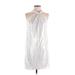 Halston Heritage Cocktail Dress: Silver Dresses - New - Women's Size X-Small