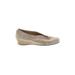 VANELi Flats: Pumps Wedge Glamorous Tan Solid Shoes - Women's Size 8 1/2 - Round Toe