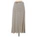 J.Crew Casual Skirt: Ivory Stripes Bottoms - Women's Size Small