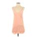 Wilfred Free Casual Dress - Shift V-Neck Sleeveless: Pink Print Dresses - Women's Size X-Small