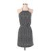 BCBGeneration Casual Dress - Mini Halter Sleeveless: Gray Dresses - Women's Size X-Small